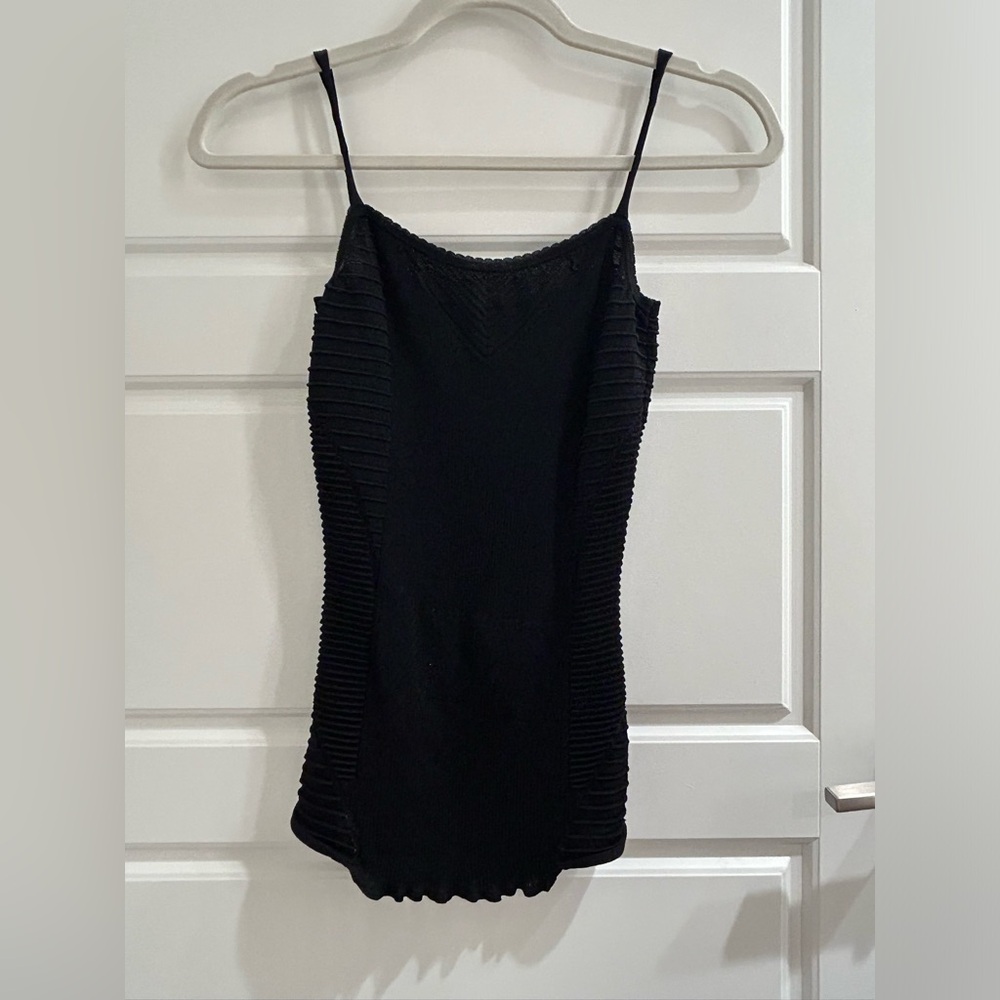 Etro black viscose pattern camisole top - size 38